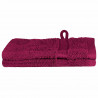 Ręcznik Gościnny SOLUND 2 pcs Bordowy 15 x 21 cm 550 gsm