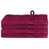 Ręcznik Gościnny SOLUND 4 pcs Bordowy 15 x 21 cm 550 gsm
