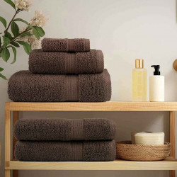 Ręcznik Gościnny SOLUND 2 pcs Brązowy 15 x 21 cm 550 gsm