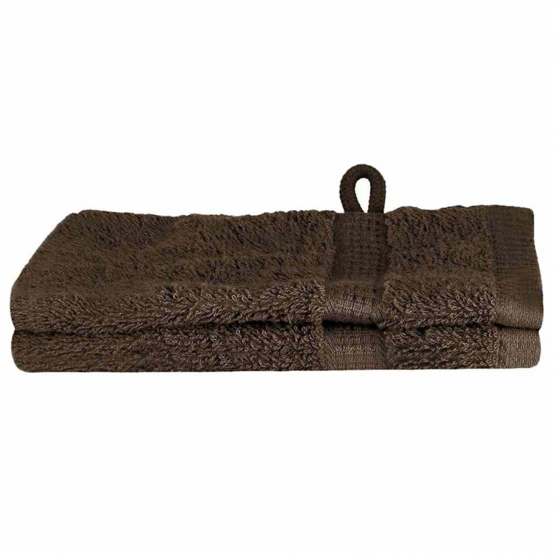 Ręcznik Gościnny SOLUND 2 pcs Brązowy 15 x 21 cm 550 gsm