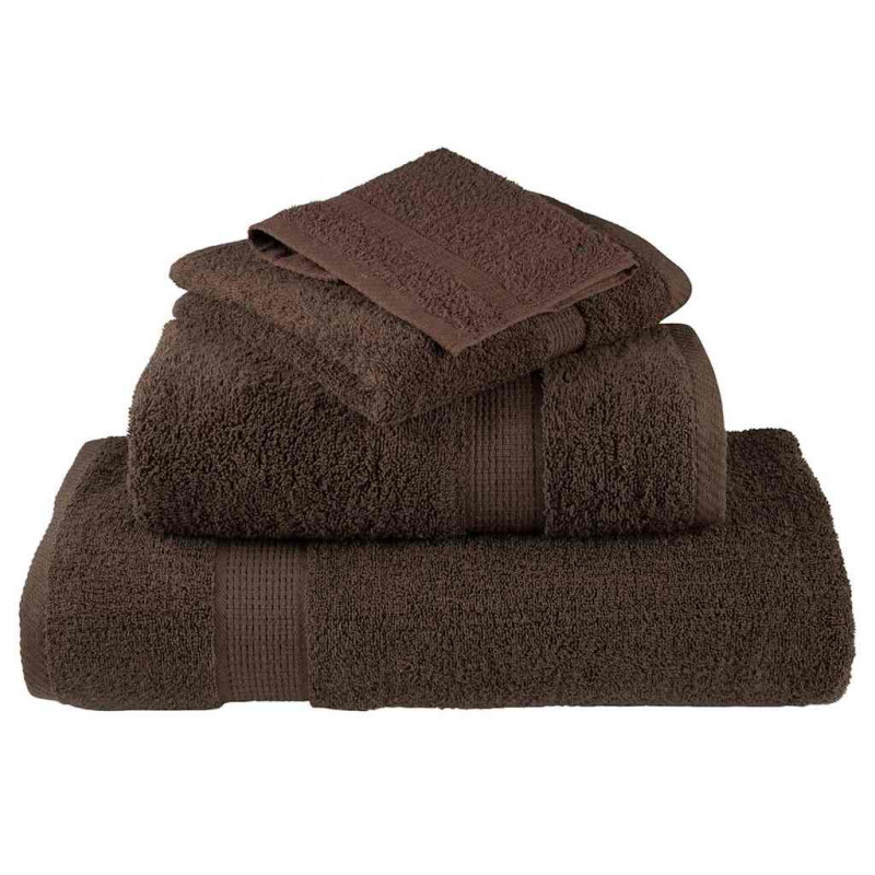 Ręcznik Gościnny SOLUND 2 pcs Brązowy 15 x 21 cm 550 gsm