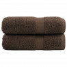 Ręczniczki premium, SOLUND, 2 szt., brązowe, 30x50 cm, 600 g/m²
