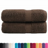 Ręczniczki premium, SOLUND, 2 szt., brązowe, 30x50 cm, 600 g/m²