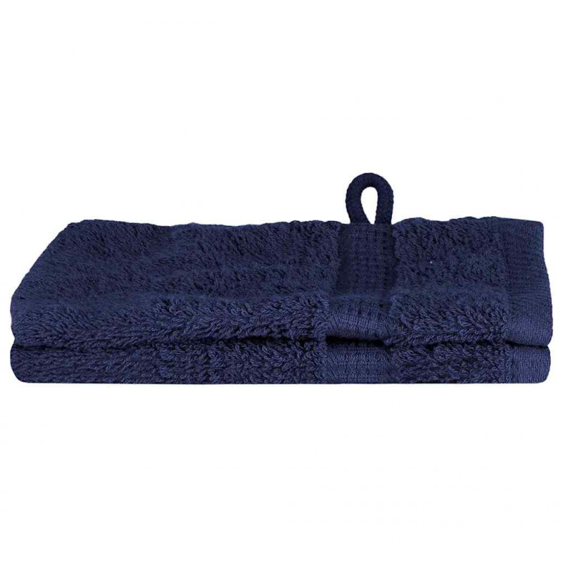 Ręcznik Gościnny SOLUND 2 pcs Granatowy 15 x 21 cm 550 gsm