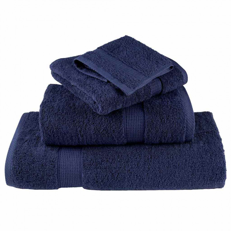 Ręcznik Gościnny SOLUND 2 pcs Granatowy 15 x 21 cm 550 gsm