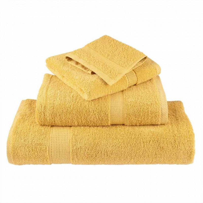 Ręcznik Gościnny SOLUND 2 pcs złoty 15 x 21 cm 550 gsm