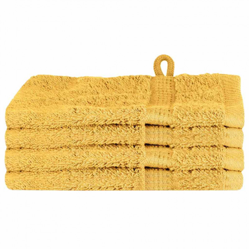 Ręcznik Gościnny SOLUND 4 pcs złoty 15 x 21 cm 550 gsm