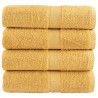 Ręczniczki premium, SOLUND, 4 szt., złote, 30x50 cm, 600 g/m²