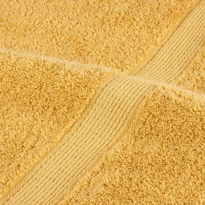 Ręczniczki premium, SOLUND, 4 szt., złote, 30x50 cm, 600 g/m²