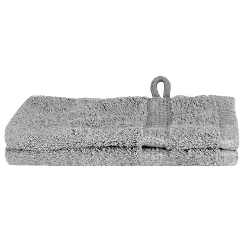 Ręcznik Gościnny SOLUND 2 pcs Szary 15 x 21 cm 550 gsm