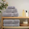 Ręcznik Gościnny SOLUND 4 pcs Szary 15 x 21 cm 550 gsm