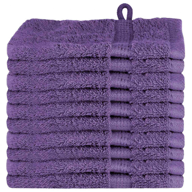Ręcznik Gościnny SOLUND 10 pcs Fioletowy 15 x 21 cm 550 gsm
