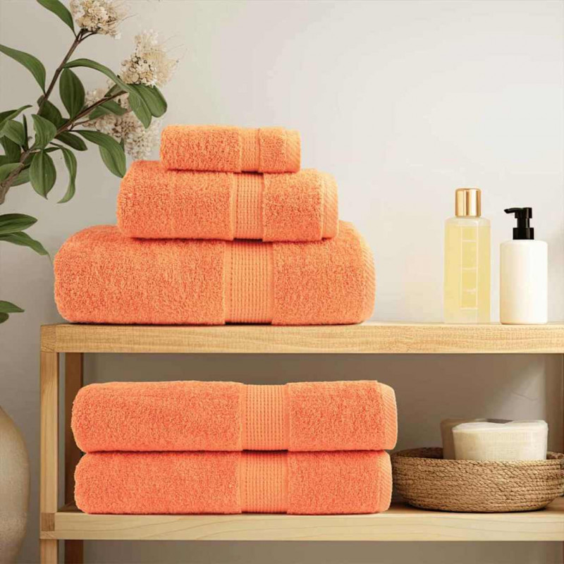 Ręcznik Gościnny SOLUND 10 pcs Pomarańczowy 15 x 21 cm 550 gsm