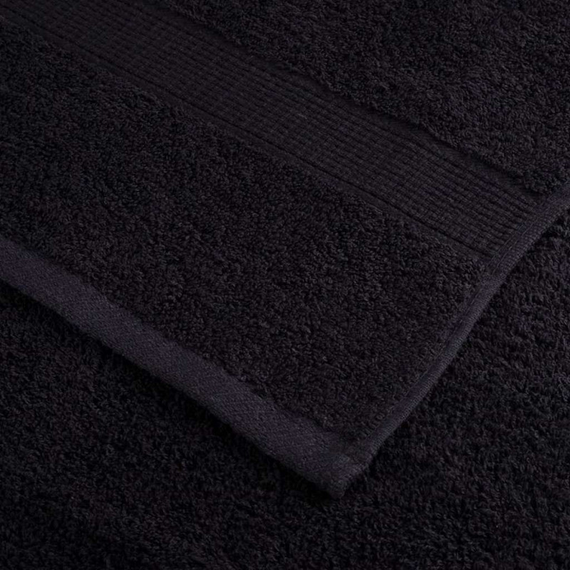 Ręcznik Gościnny SOLUND 4 pcs Czarny 15 x 21 cm 550 gsm