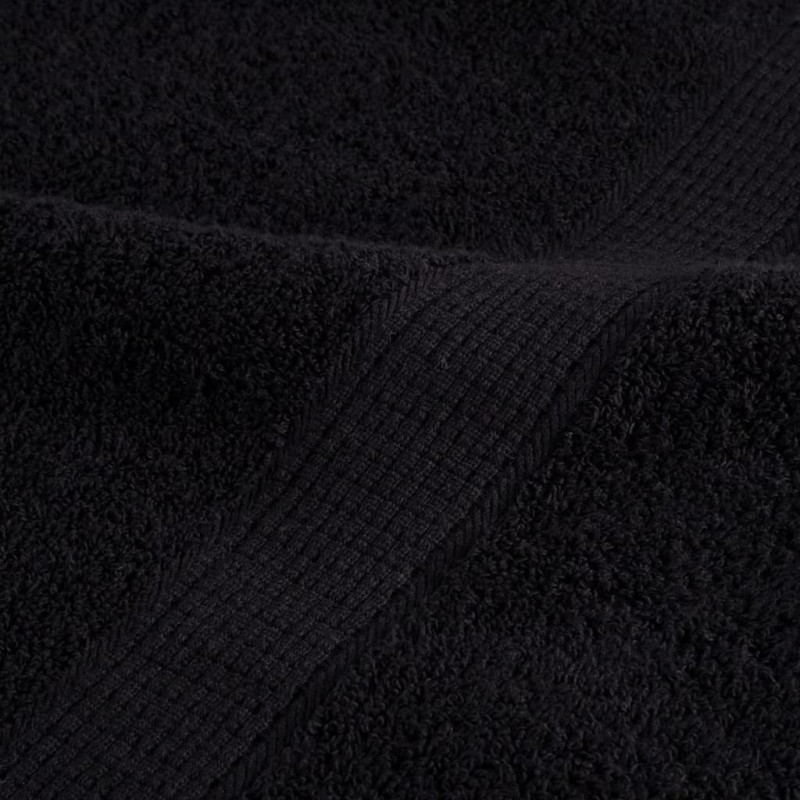 Ręcznik Gościnny SOLUND 10 pcs Czarny 15 x 21 cm 550 gsm