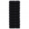 Ręczniczki premium SOLUND, 10 szt., czarne, 30x50 cm, 600 g/cm²