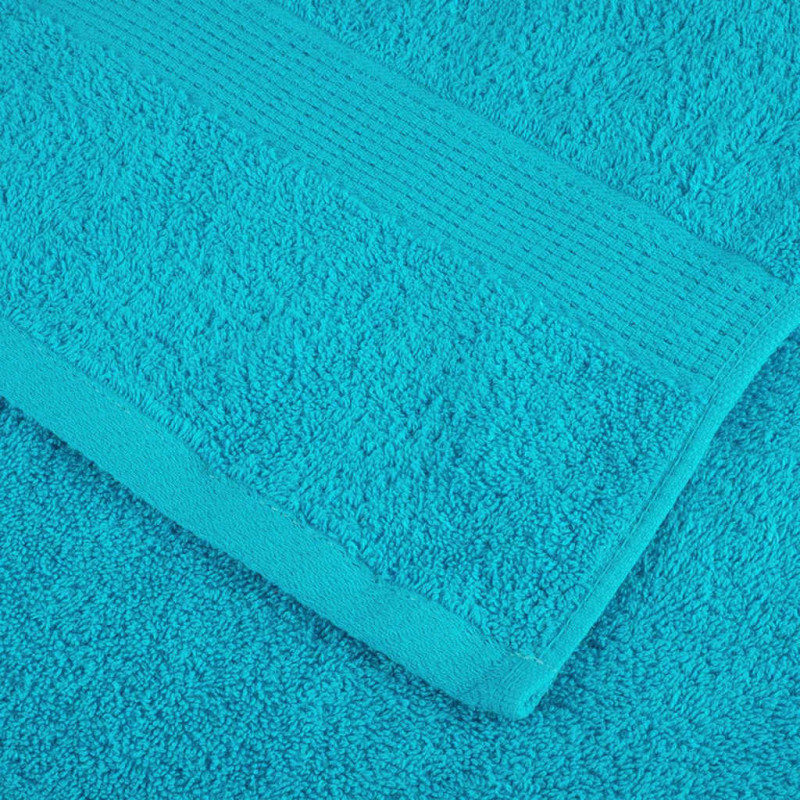 Ręcznik Gościnny SOLUND 10 pcs Turkusowy 15 x 21 cm 550 gsm