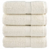 Ręczniczki premium SOLUND, 4 szt., kremowe, 30x50 cm, 600 g/cm²