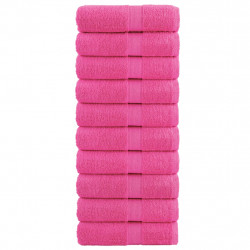 Ręczniczki premium SOLUND, 10 szt., różowe, 30x50 cm, 600 g/cm²
