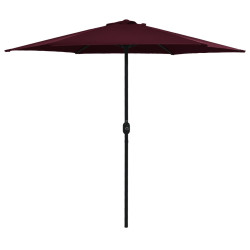 Parasol ogrodowy na aluminiowym słupku, 270x246 cm, bordowy