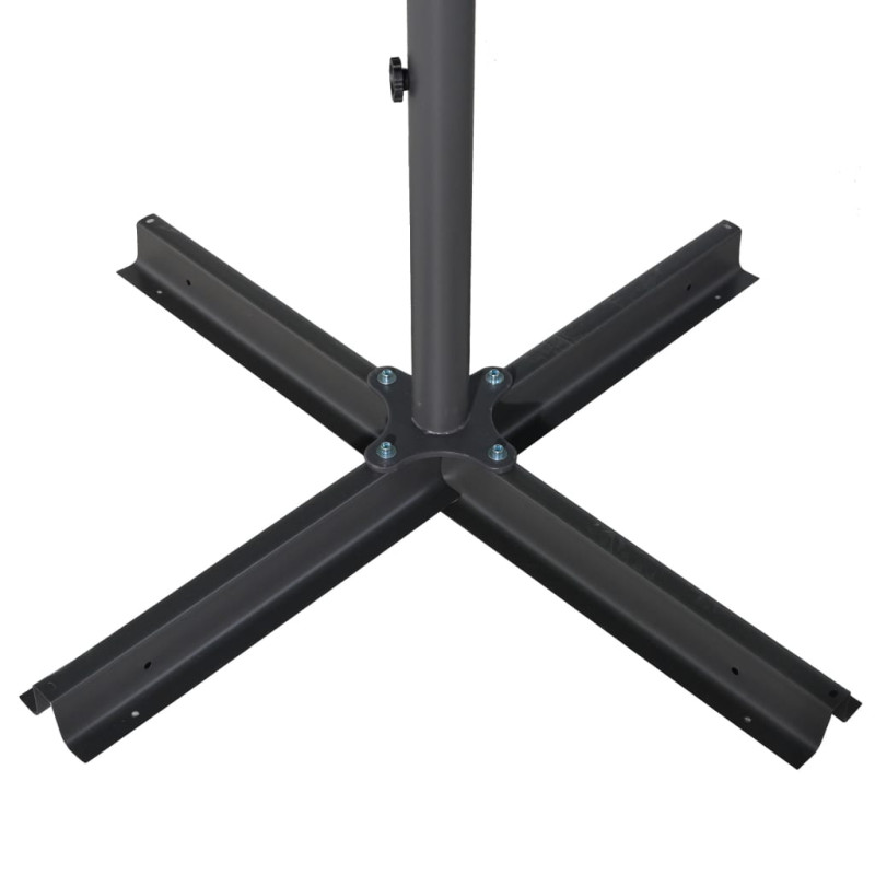 Parasol ogrodowy na aluminiowym słupku, 500 cm, niebieski