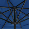 Parasol ogrodowy na aluminiowym słupku, 500 cm, niebieski