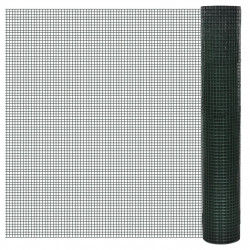 Ogrodzenie z siatki, galwanizowane, PVC, 10x1 m, zielone