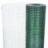 Ogrodzenie z siatki, stal galwanizowana, 1x25 m, zielone