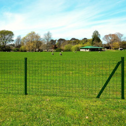 Euro ogrodzenie, stalowe, 25 x 1,0 m, zielone