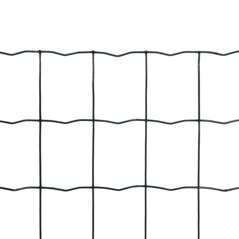 Euro ogrodzenie, stalowe, 10 x 0,8 m, zielone