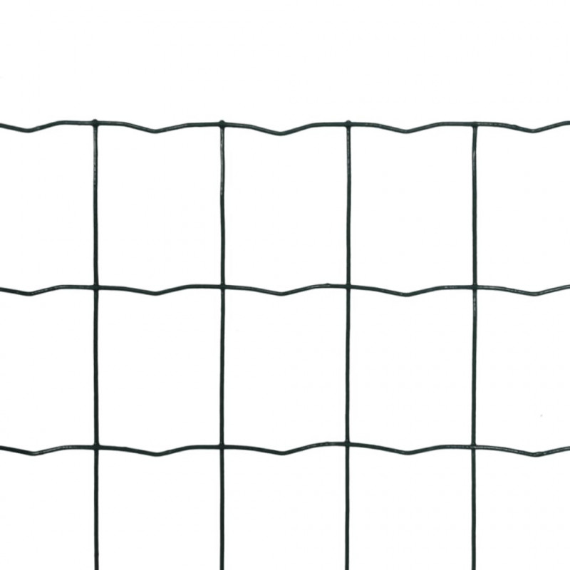 Euro ogrodzenie, stalowe, 10 x 1,0 m, zielone