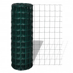 Ogrodzenie Euro Zielony 1000 x 180 cm Żelazo pokryte PVC