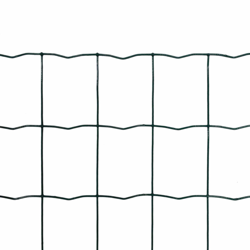 Ogrodzenie Euro Zielony 1000 x 180 cm Żelazo pokryte PVC