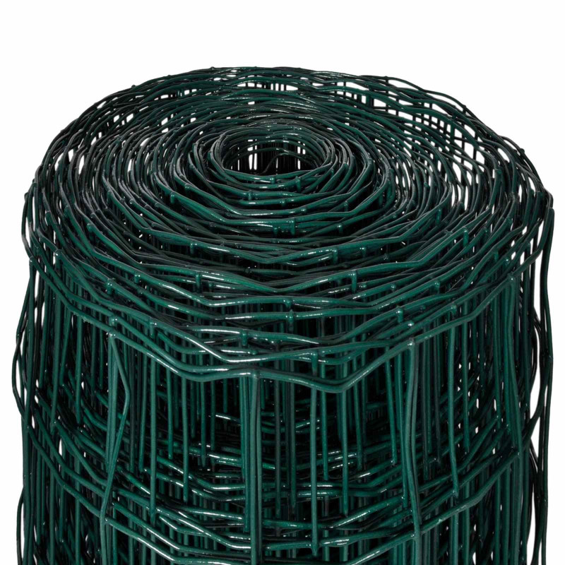 Ogrodzenie Euro Zielony 1000 x 180 cm Żelazo pokryte PVC