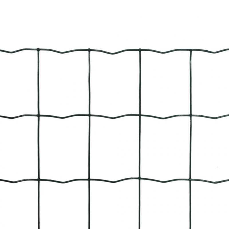 Euro ogrodzenie, stalowe, 25 x 1,0 m, zielone