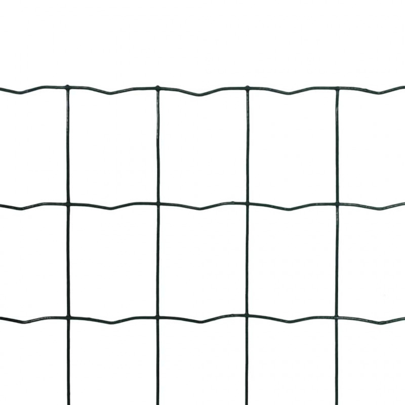 Euro ogrodzenie, stalowe, 10 x 0,8 m, zielone