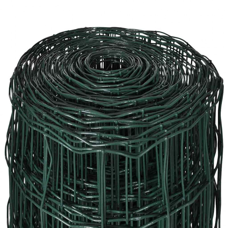 Euro ogrodzenie, stalowe, 10 x 1,5 m, zielone