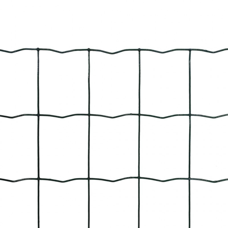 Euro ogrodzenie, stalowe, 25 x 1,0 m, zielone