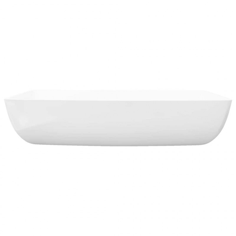 Luksusowa umywalka prostokątna 71 x 39 cm ceramika