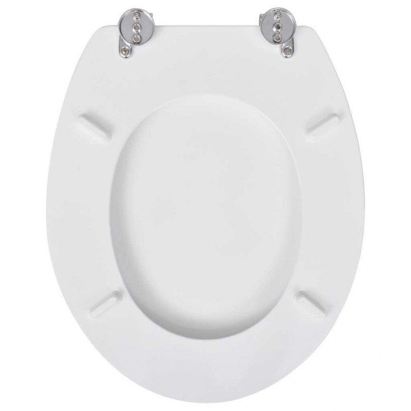 Deska klozetowa, prosty design, MDF, biała