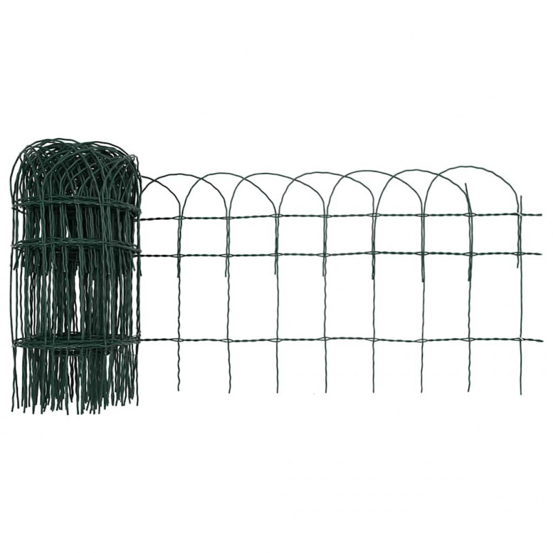 Obrzeże ogrodowe, malowane proszkowo żelazo, 25 x 0,4 m