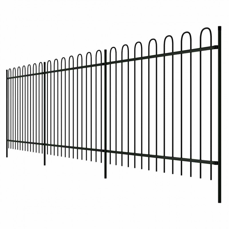 Ogrodzenie 600 x 150 cm Stal Pokryta Proskiem
