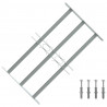 Krata na okno z regulacją, 500-650 mm, 3 metalowe pręty
