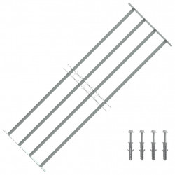 Krata na okno z regulacją, 4 metalowe pręty, 1000-1500 mm