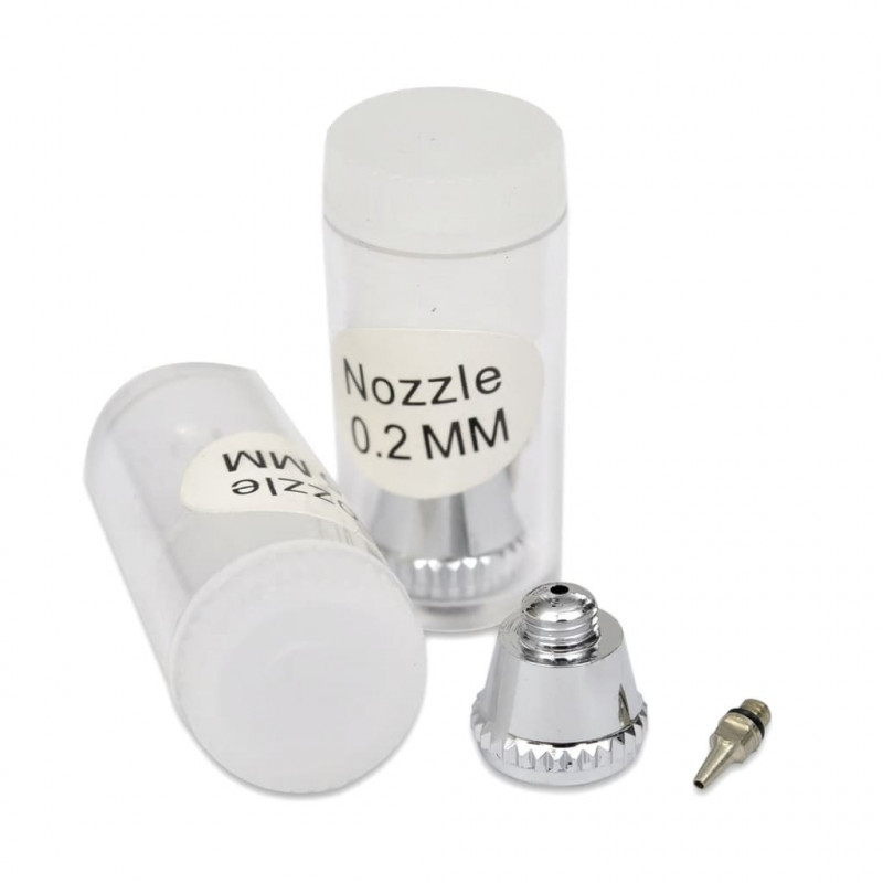 Aerograf/pistolet do malowania natryskowego + dysze 0,2 / 0,3 / 0,5 mm
