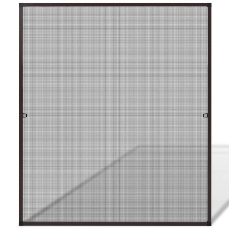 Brązowa moskitiera przeciw insektom 130 x 150 cm