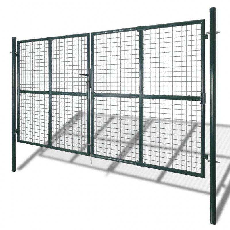 Brama ogrodzeniowa Double Door 300x150 cm, stal malowana proszkowo