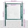 Brama ogrodzeniowa Single Door 100x100 cm, stal malowana proszkowo