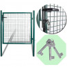 Brama ogrodzeniowa Single Door 100x100 cm, stal malowana proszkowo