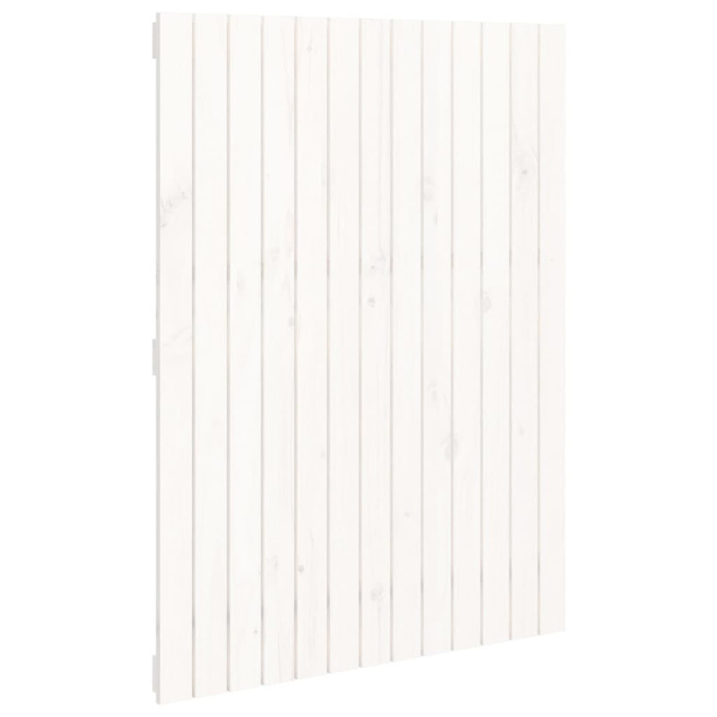 Wezgłowie łóżka, białe, 82,5x3x110 cm, lite drewno sosnowe